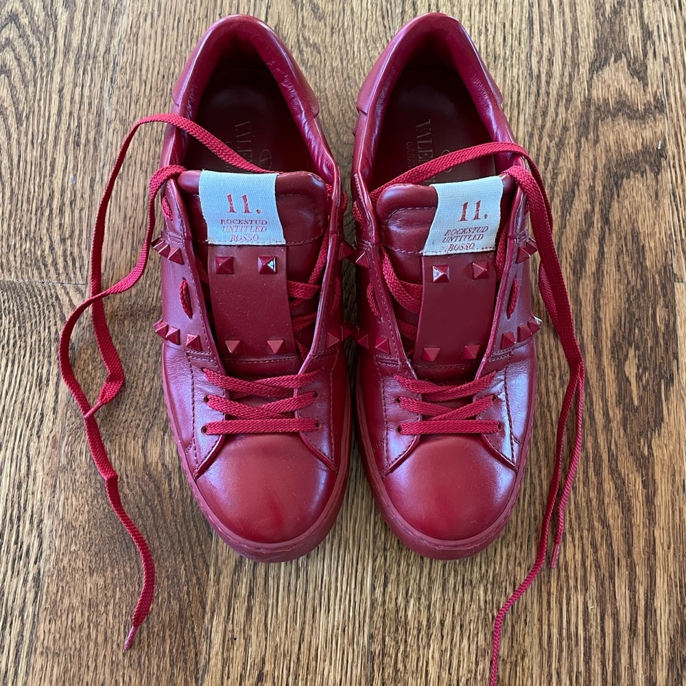 Valentino Garavani red sneakers in size 38